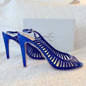 Royal Blue Jessica Simpson strappy heel size 40